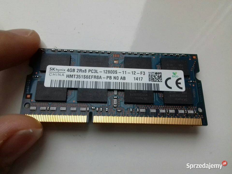 SK hynix DDR3 4GB PC3L12800S SODIMM 135V 1600MHz DDR3 Bydgoszcz