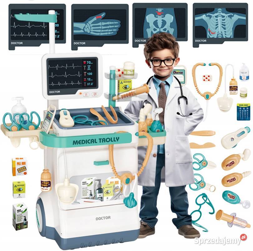 ZESTAW LEKARSKI DZIECI STACJA DOKTORA ZABAWA W biały Rzeszów sprzedam