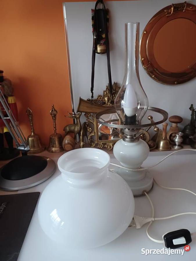 Piękna lampa stołowa z czasów PRL Poznań