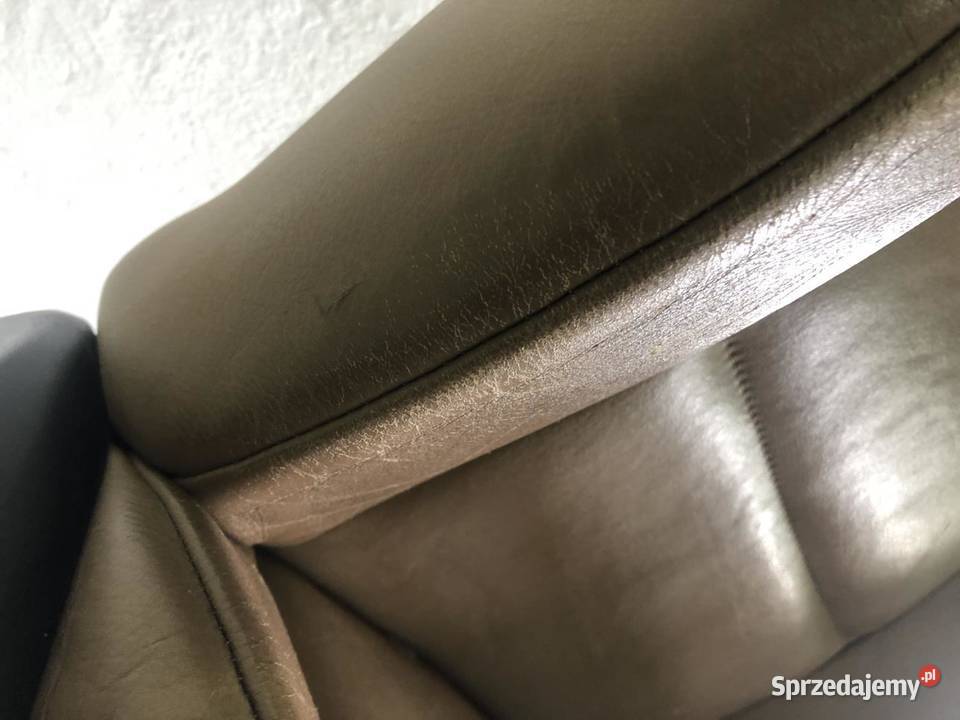 FOTEL PRAWY PRZÓD SKÓRA BEŻ BMW E46 EU