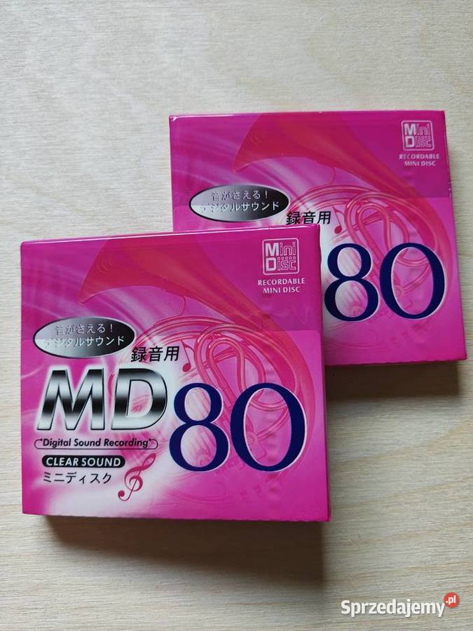 MiniDisc MD Sunny Tech 80 min nowe zafoliowane Pozostałe Świerklany