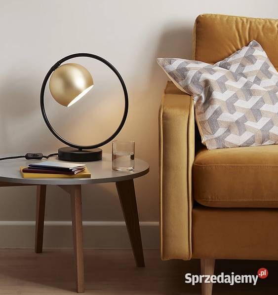 Lampa stołowa w kolorze czarnozłotym Oświetlenie sprzedam