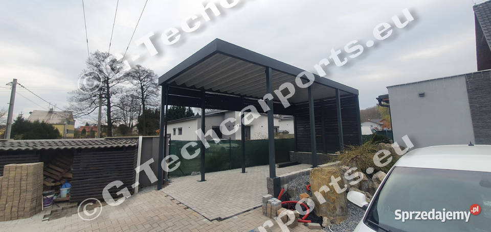 Wiata stalowa garażowa 6x6 carport 2 stanowiska śląskie Żywiec