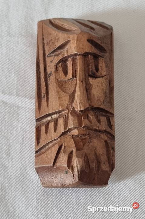 Płaskorzeźba drewniana duch lasu CEPELIA PRL Warszawa sprzedam