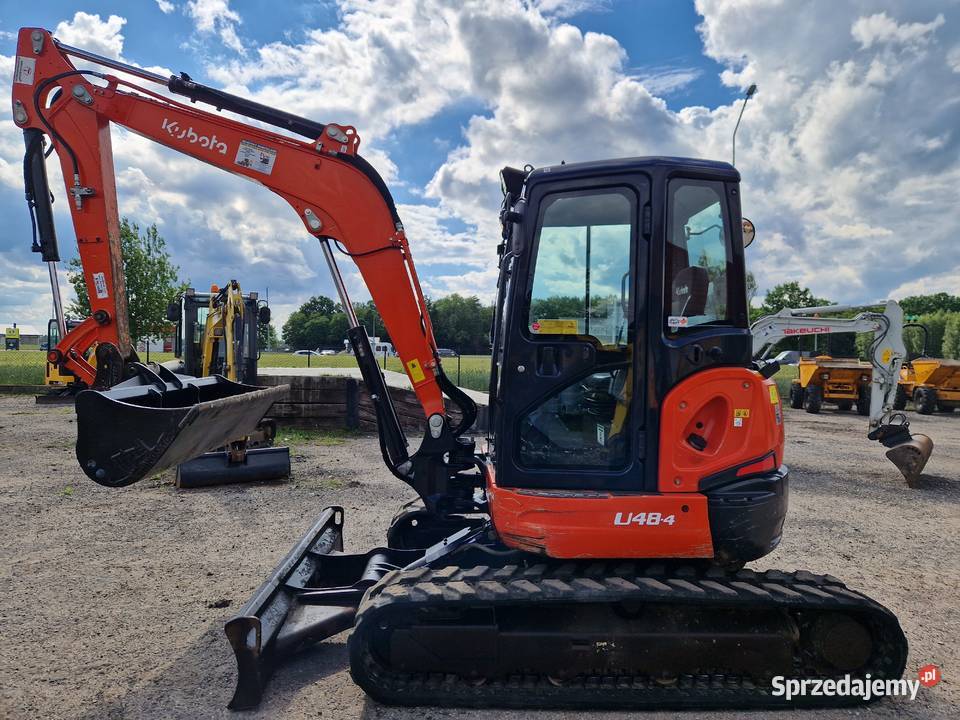 Minikoparka Kubota U 48 4 2018r 3400mtg waga 48 Ryżki
