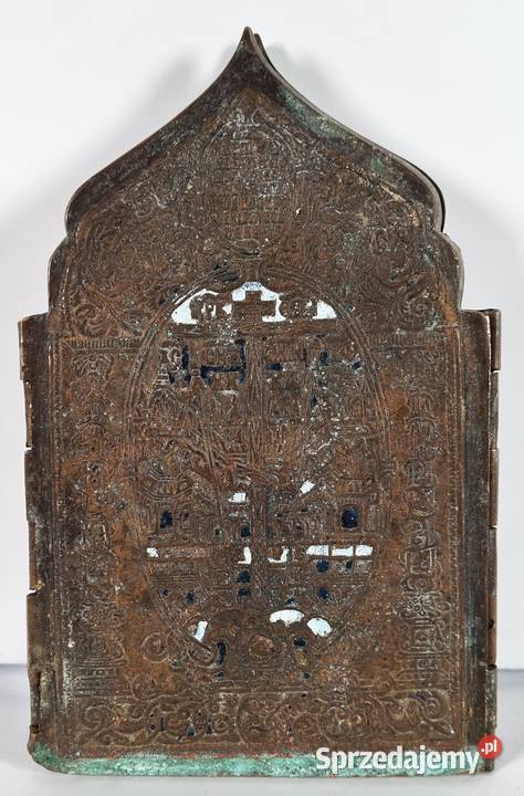 Ikona podróżna Tetraptyk XIXw 0420 mazowieckie