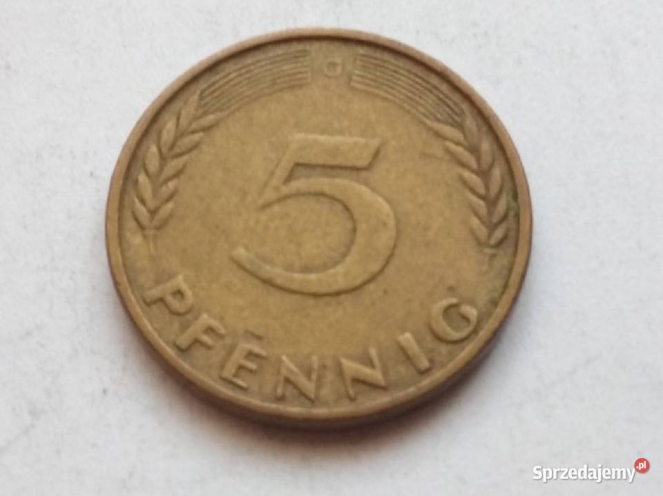 Moneta 5 Pfenning 1950r śląskie Dąbrowa Górnicza