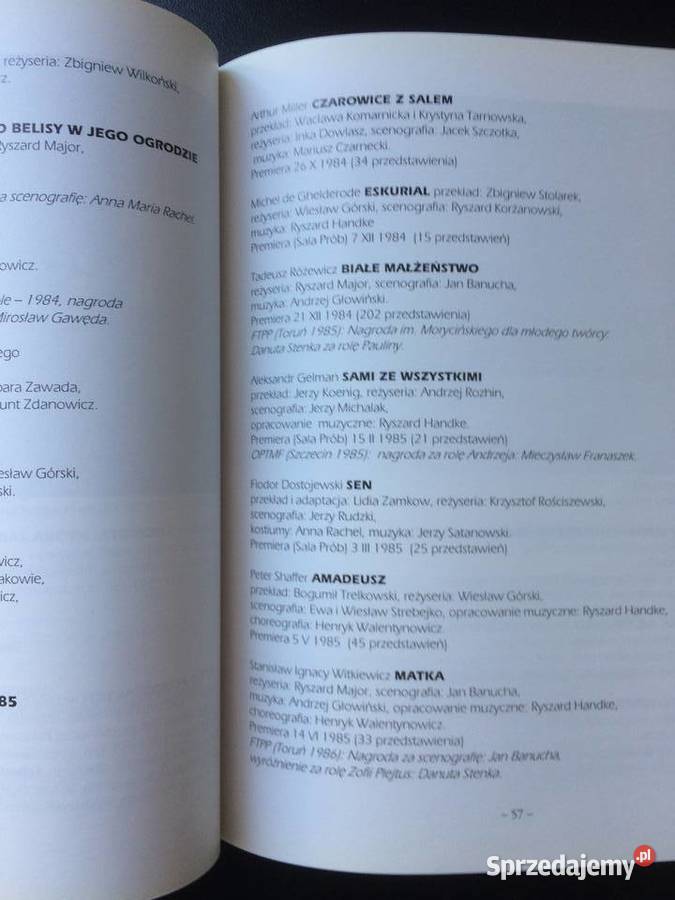 343 Nasz Współczesny Teatr zachodniopomorskie Szczecin sprzedam