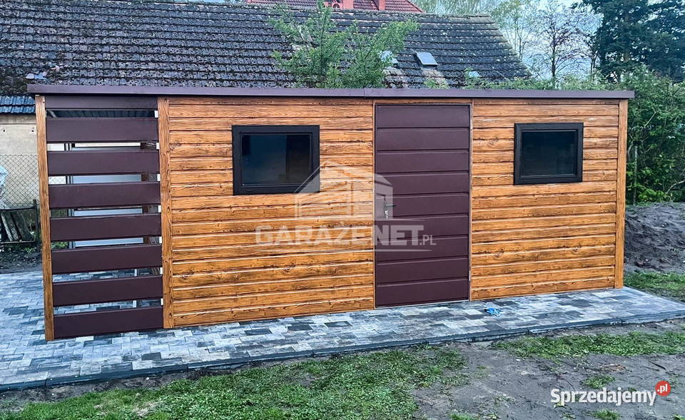 DOMEK OGRODOWY 5X25M WIATA 15M DRZWI 2X OKNO Dom i Ogród