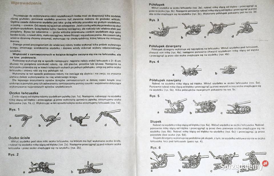 Ściegi szydełkowe Teresa Otkałło lubelskie Chełm sprzedam