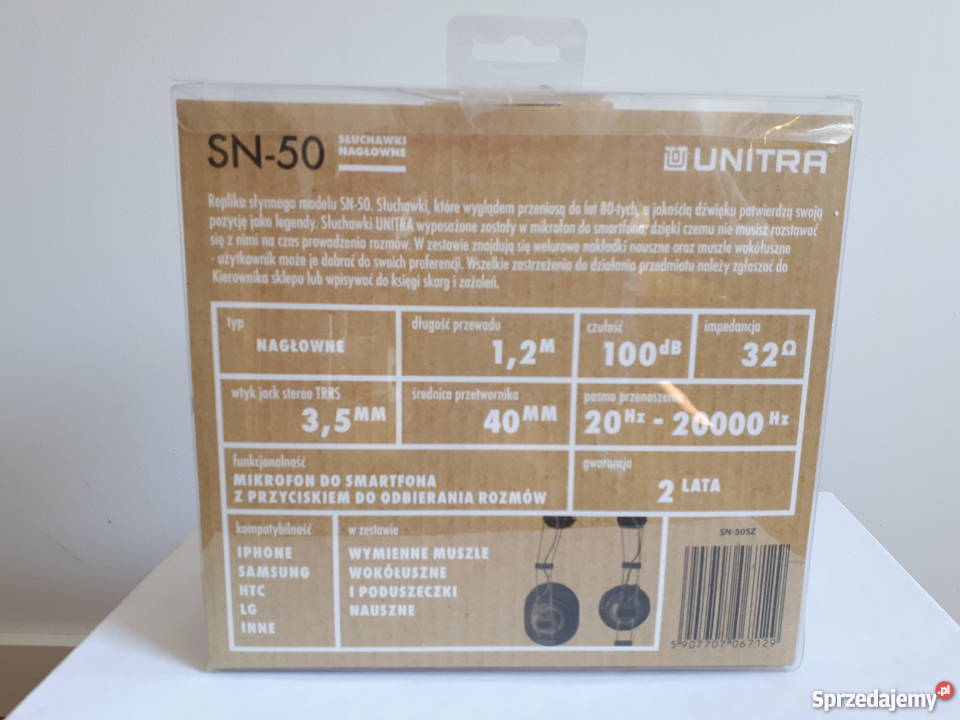 Słuchawki UNITRA SN50 Nowe Łódź