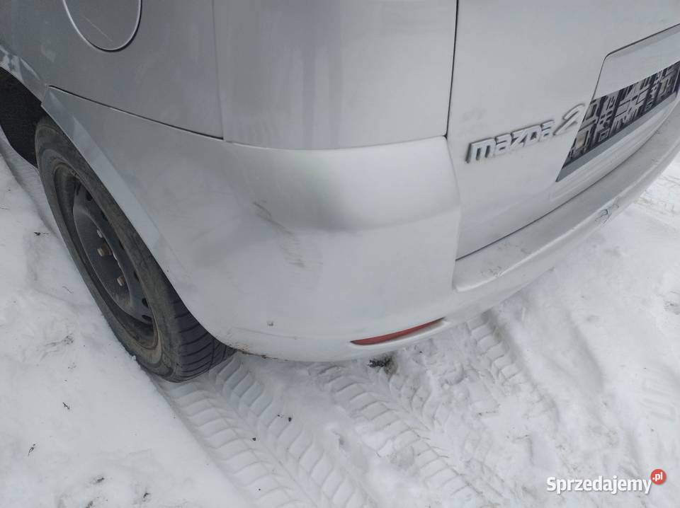Zderzak Tylny Srebrny Mazda 2 DY Wysyłka Zderzaki Elbląg