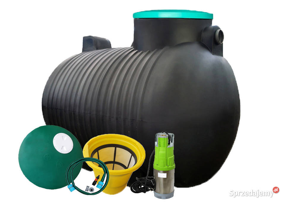ZBIORNIK NA WODĘ DESZCZOWĄ 3000L POMPA AUTO I Poznań