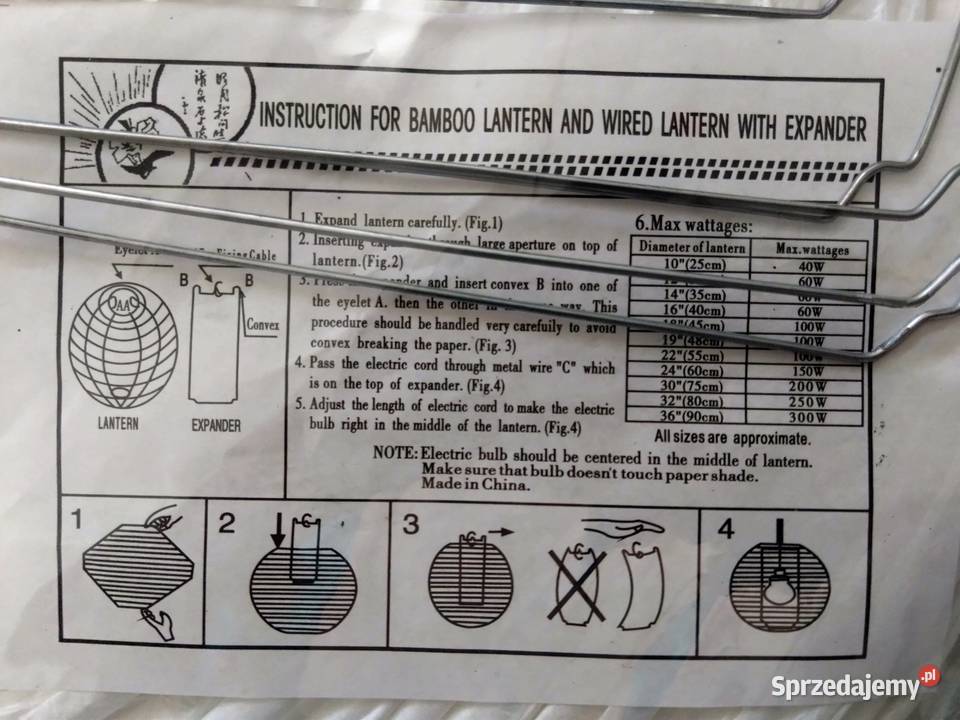 Lampiony papierowe 40 5 mazowieckie Warszawa sprzedam