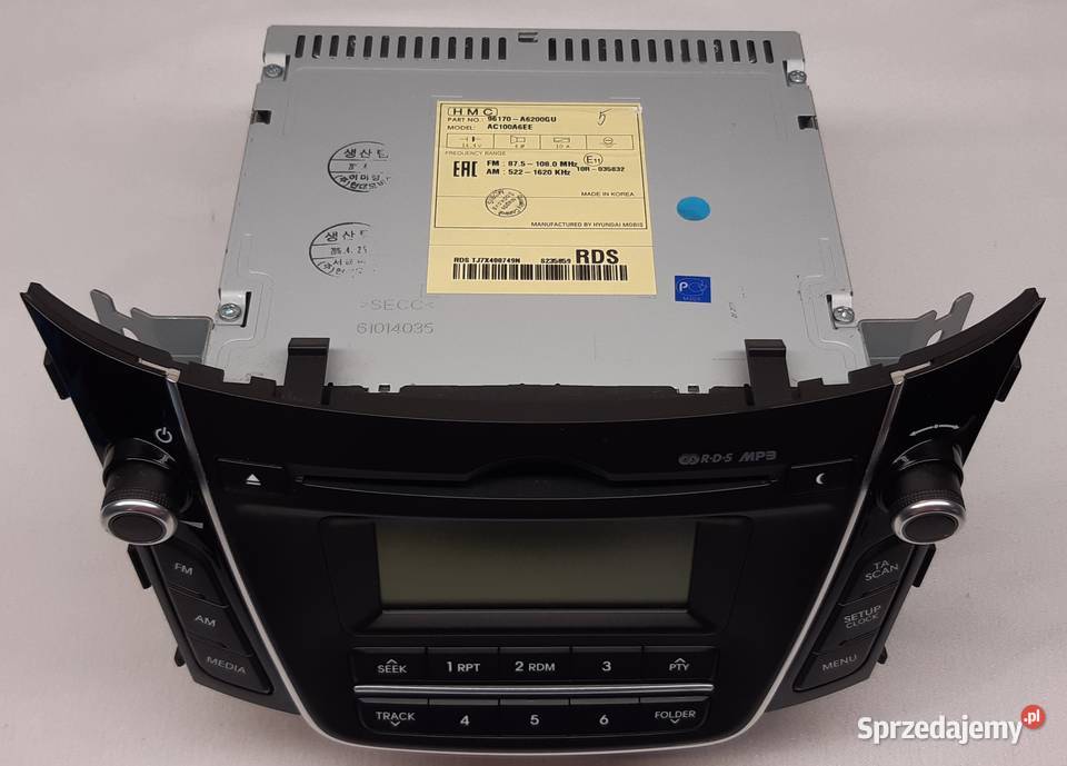 RADIO CD FABRYCZNE HYUNDAI I30 II 96170A6200GU Mielęcin sprzedam