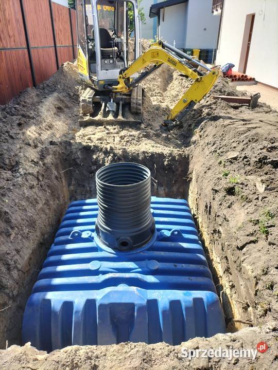Montaż zbiorników na deszczówkę oczyszczalni mazowieckie Warszawa