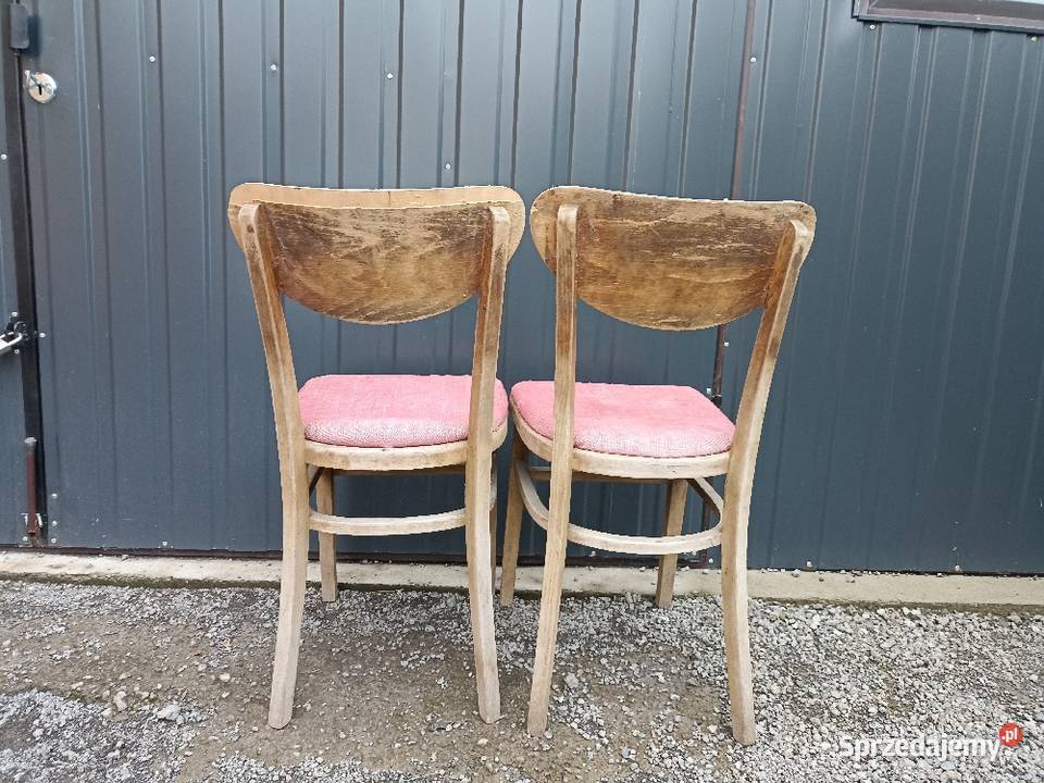Krzesła z epoki PRL dwie sztuki