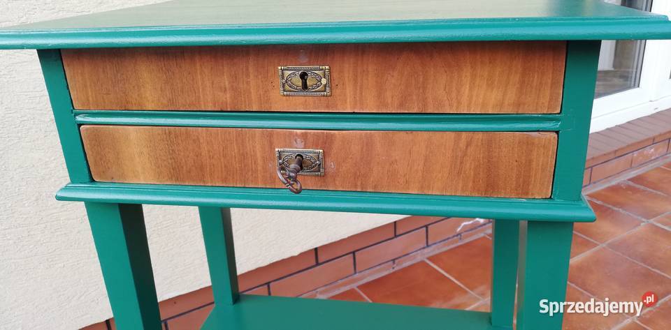 Szafka z szufladami art deco słupek stolik Sulbiny