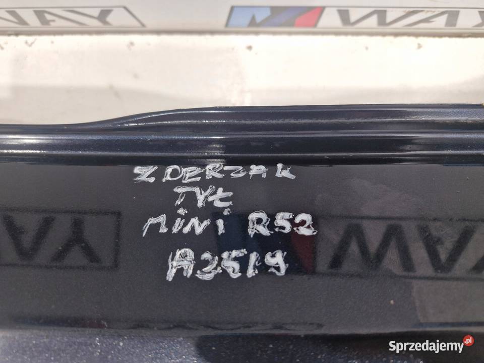 MINI COOPER R52 ZDERZAK TYLNY A259 ASTRO BLACK