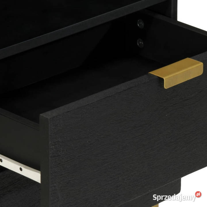 Szafka nocna czarna 50x33x62 materiał Warszawa