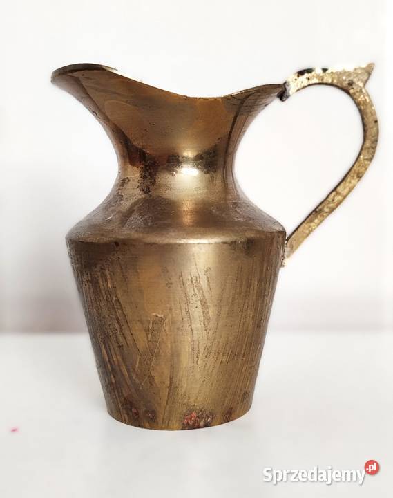 Dzbanuszek mosiężny stary Gdańsk