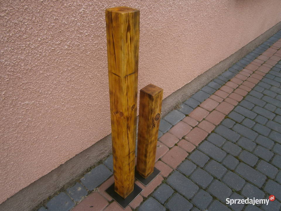 belka drewniana na metalowej podstawie Siedlce