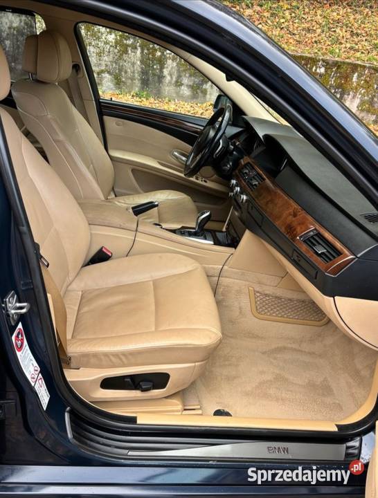 BMW E60 530i 8hp Lift Sedan Pełne Wyposażenie granatowy