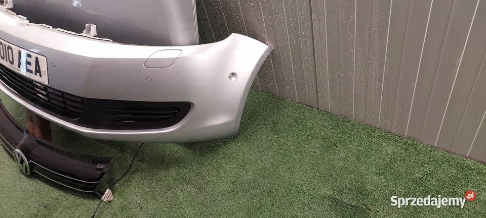 ZDERZAK PRZÓD GRILL VW GOLF VI PLUS LAK LA7W osobowe Międzychód