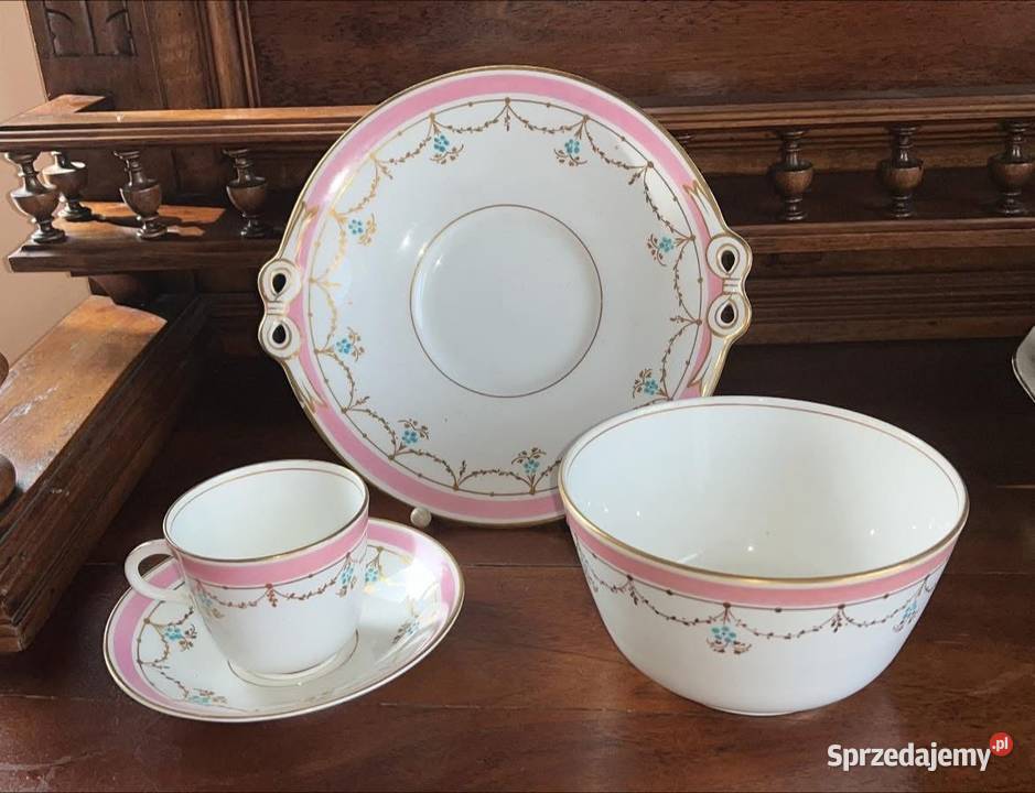 Patera ze złotymi kokardkami 3436 malarza Różowy Gdańsk