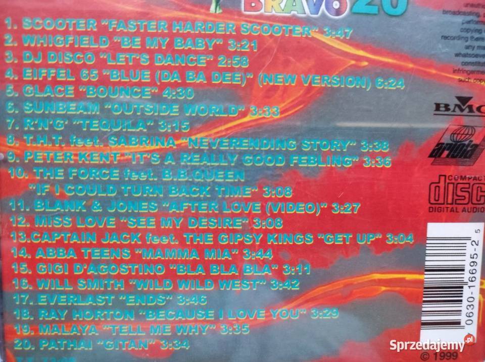 Top 20 bravo 1999 Bmg unikatowa kolekcjonerska Kielce