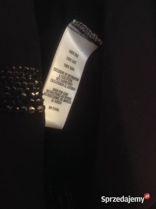 Nowa suknia wieczorowa dwuczęściowa100 jedwab M