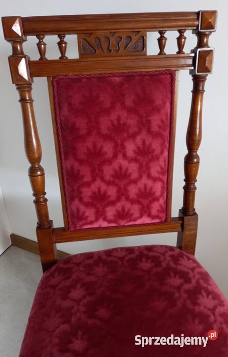 Eklektyczne krzesło gabinetowe przełom XIXXX W dolnośląskie