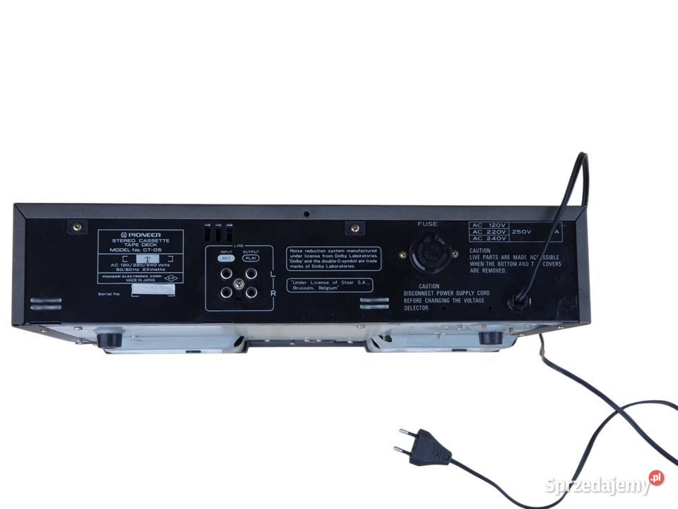 Stary Pioneer CT05 magnetofon dwukasetowy Made Pozostałe Cieszyn sprzedam
