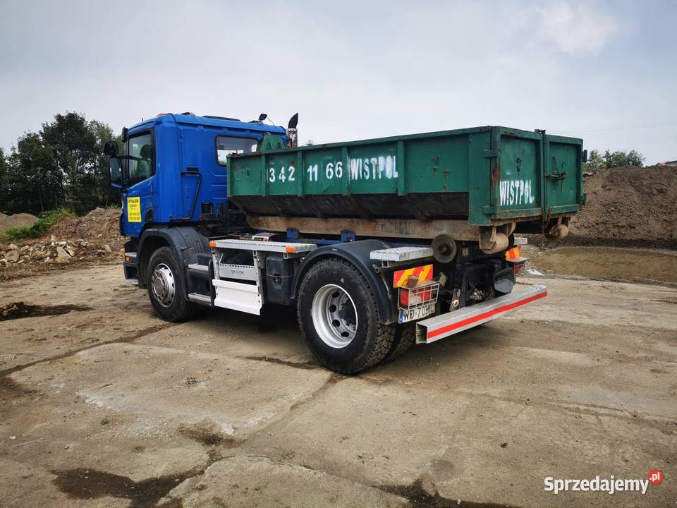 Scania p230 hakowiec wywrotka kontener Cieszyn