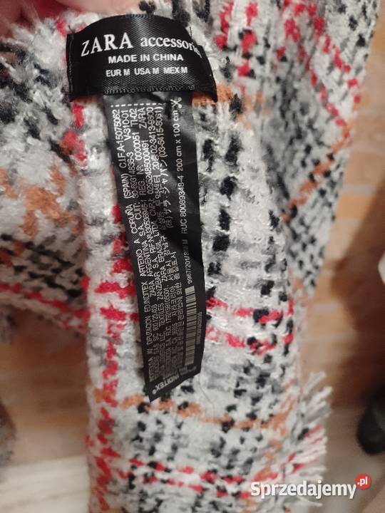 ZARAMega duży szal oversize z Madrytu chusta małopolskie sprzedam