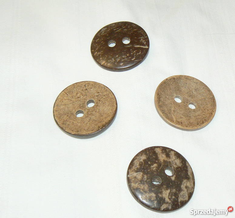 Guziki kokosowe duzenaturalne nowekomplet 198 zachodniopomorskie