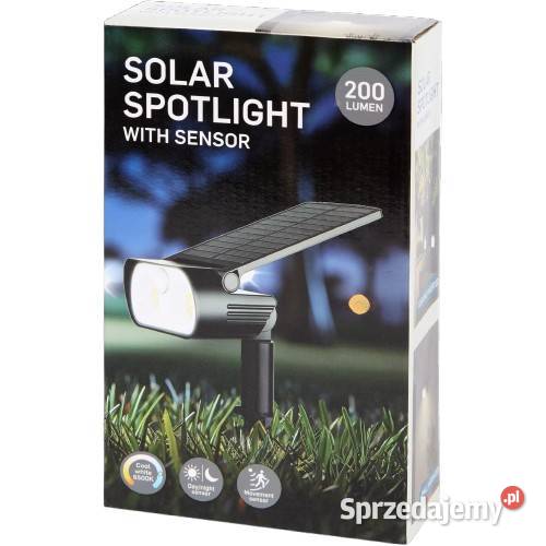 Solarna lampa ogrodowa LED 200 lm z czujnikiem podkarpackie Rzeszów