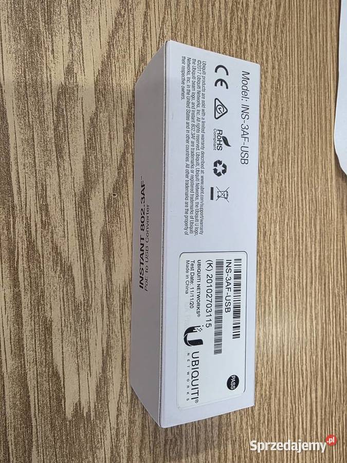 Ubiquiti PoE to USB adapter 8023af5V USB sprzedam
