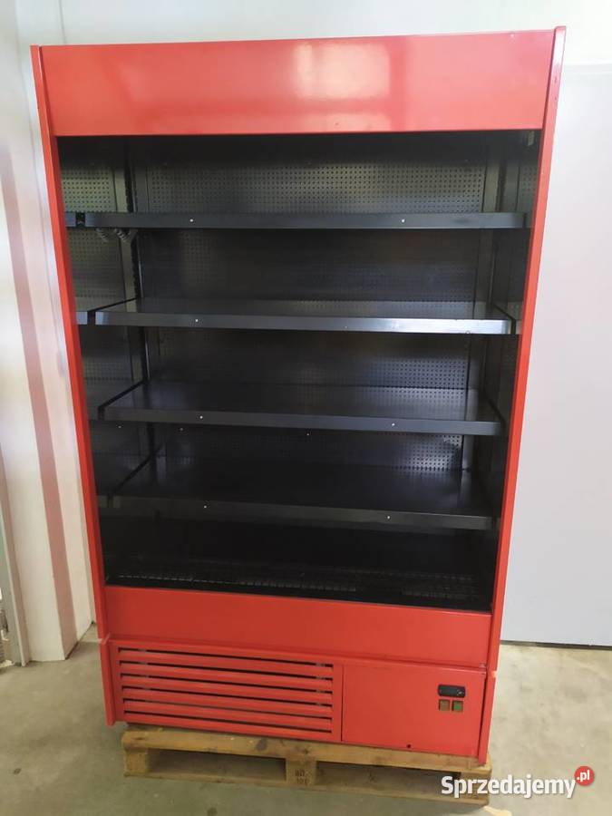 Regał chłodniczy czerwony GP 125 otwarty na Kazuń Polski