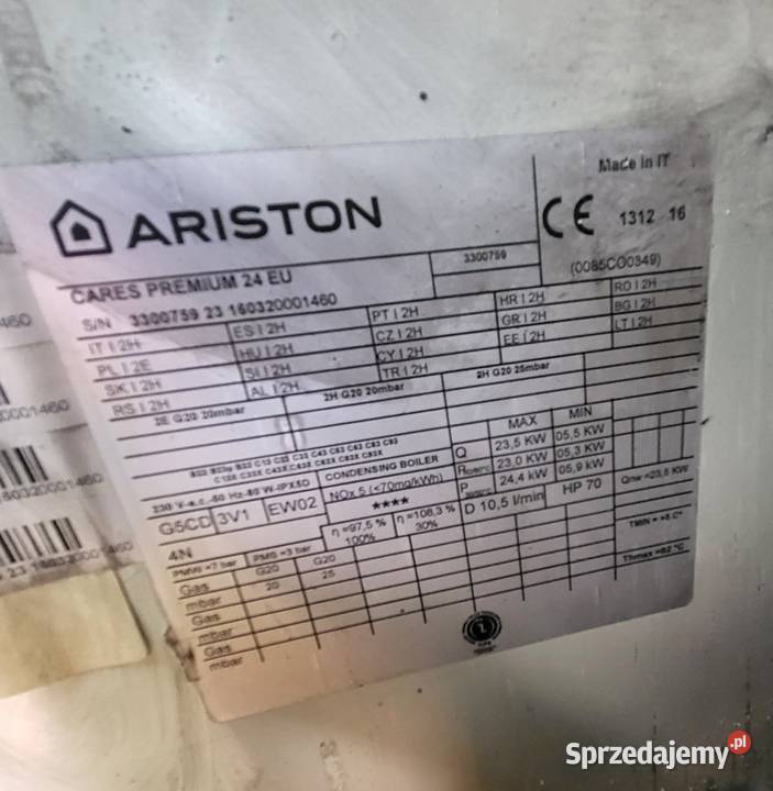 Ariston Cares Premium 24 EU Kocioł Gazowy Kąśna Górna