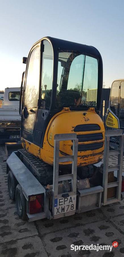 Mini koparka JCB 8016 laweta Kudrowice