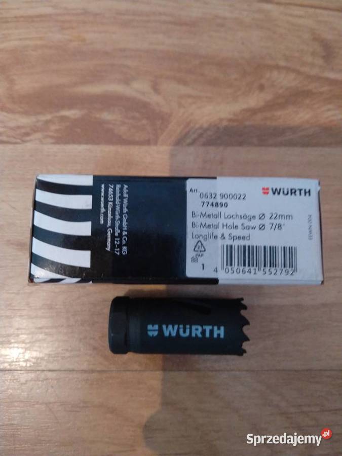 Piła cylindryczna HSS bimetal WURTH ZEBRA 22mm Dom i Ogród Chojnice