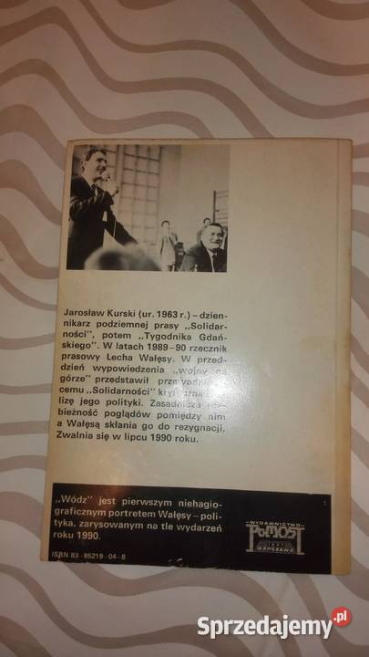 Jarosław Kurski Wódz 1991 rzadkie wydanie Katowice