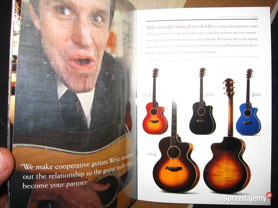 Taylor 20012002 mały katalog gitar Kępice