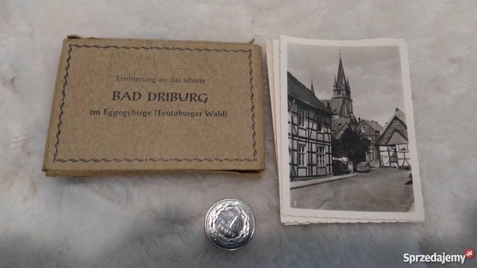 Bad Driburg mini pocztówki Niemcy lata łódzkie Sieradz