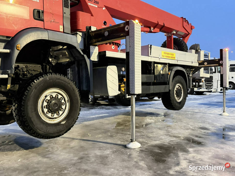 MAN TGA 18320 4x4 Zwyżka WUMAG WT 350 Podnośnik Widełki