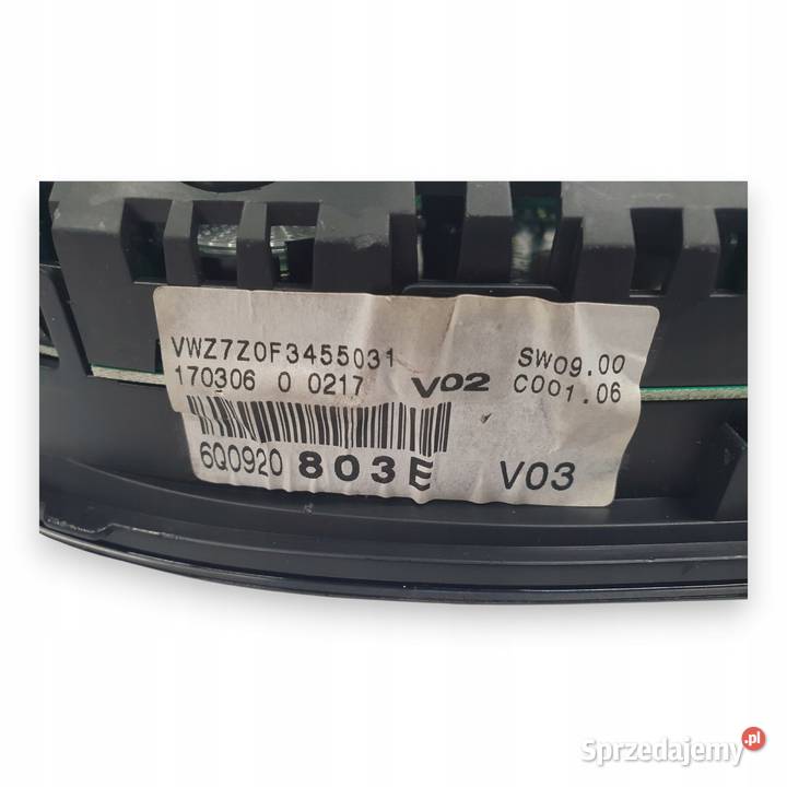 LICZNIK ZEGARY 6Q0920803E VW Polo IV 12 12V 14 osobowe Chełm