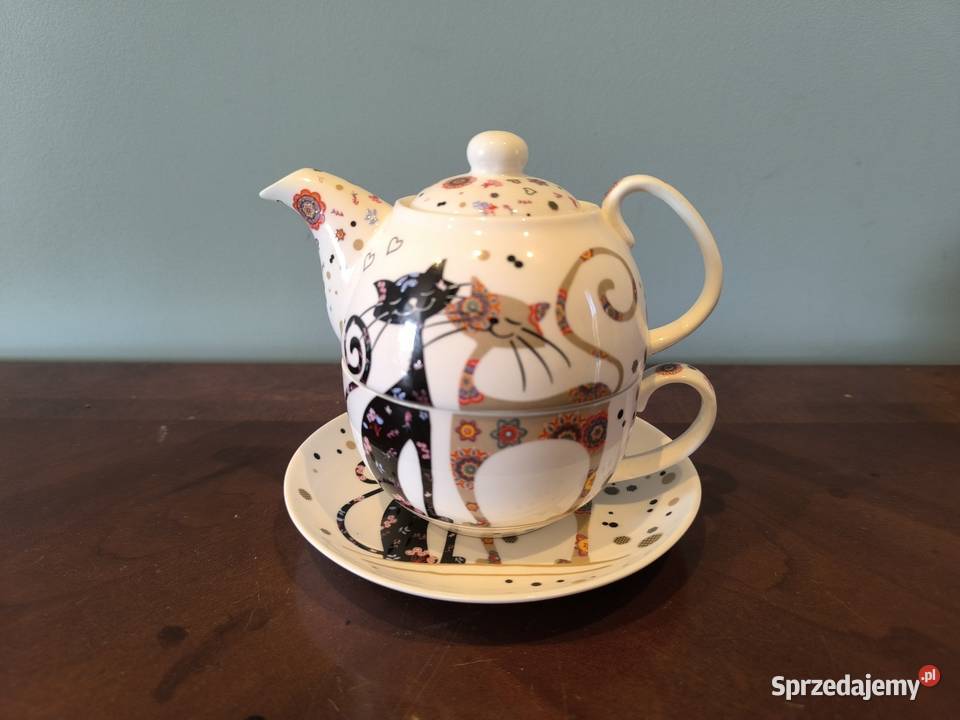 Piękny unikalny zestaw porcelany do kawy herbaty Łódź sprzedam