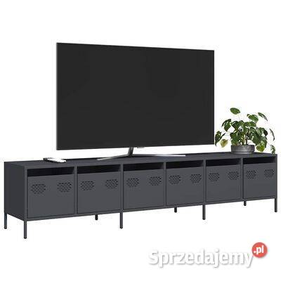 Szafka RTV czarna 202x39x435 stal walcowana na mazowieckie