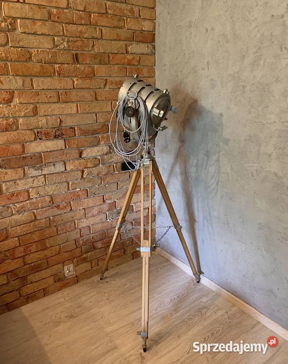 Podłogowa lampa LOFT filmowa teatralna PRL LOFT Poznań